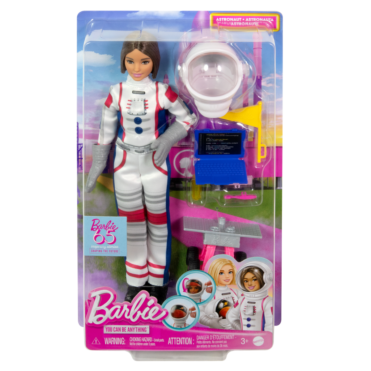 Barbie Carrières 65Eanniversaire Astronaute et 10Accessoires