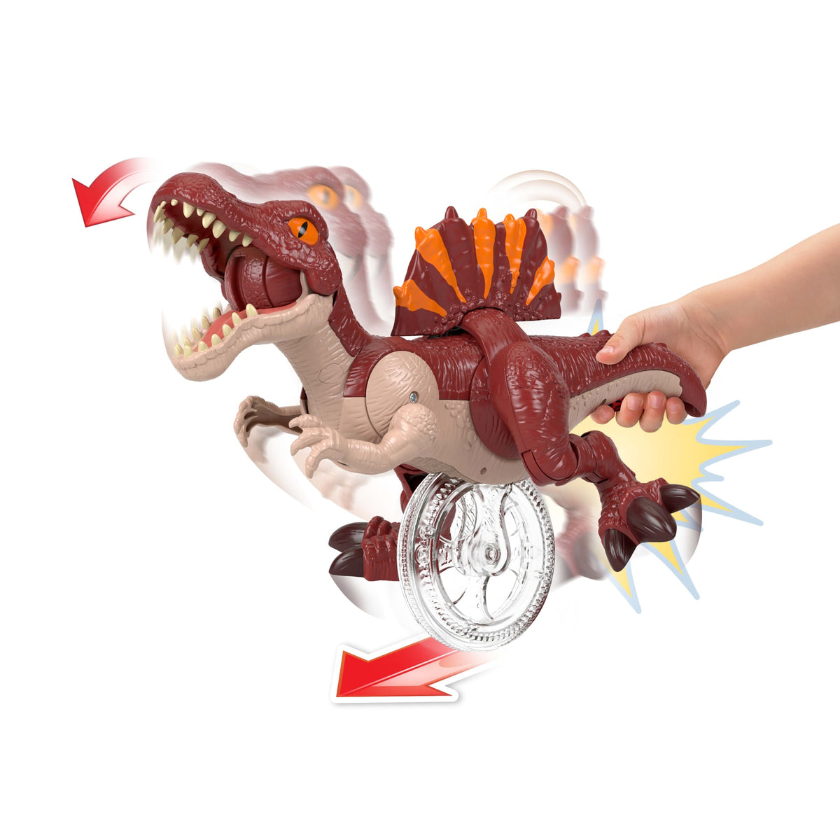 Imaginext Jurassic World Dinossauro de Brinquedo Rebirth Spinosaurus Corredor