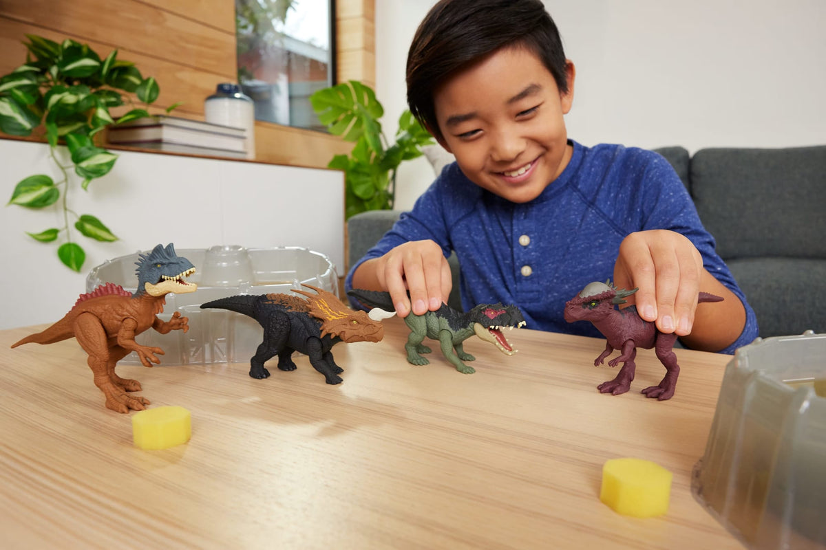 Jurassic World Dinosaurio de Juguete Dino Reveal Paquete de Batalla