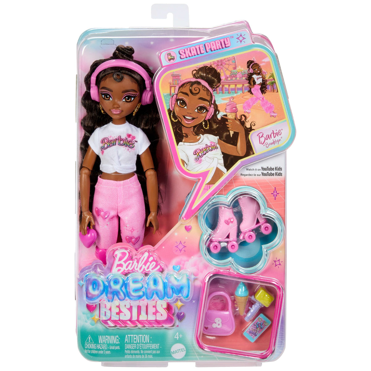 Barbie  Équipe de Rêve  Poupée  Barbie Brooklyn Patins à Roulettes