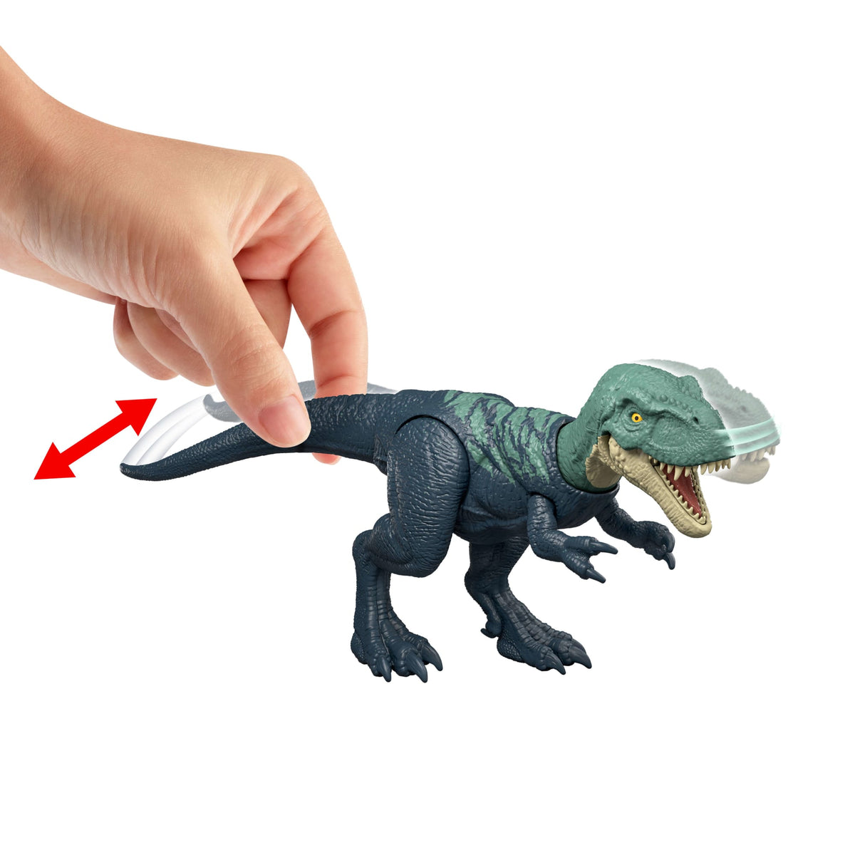 Jurassic World Rebirth Strike Attack Nanotyrannus Dinosaur Toy, Single Strike Action, Authentic & Posable
