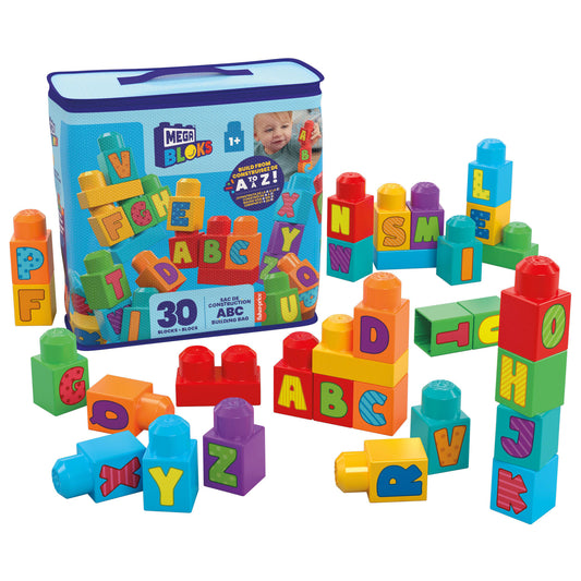 Mega Bloks  Fisher-Price  Sac de Construction Abc (30 Pièces)