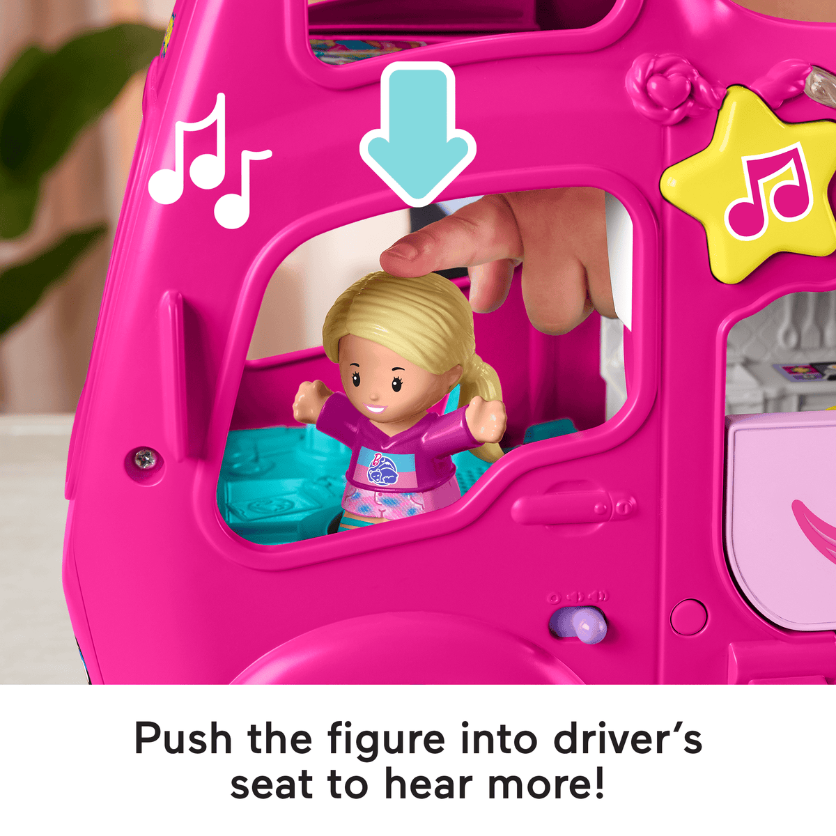 Fisher-Price Little People Barbie Little Dream Camper Rv Playset With Music Lights & 2 Figures