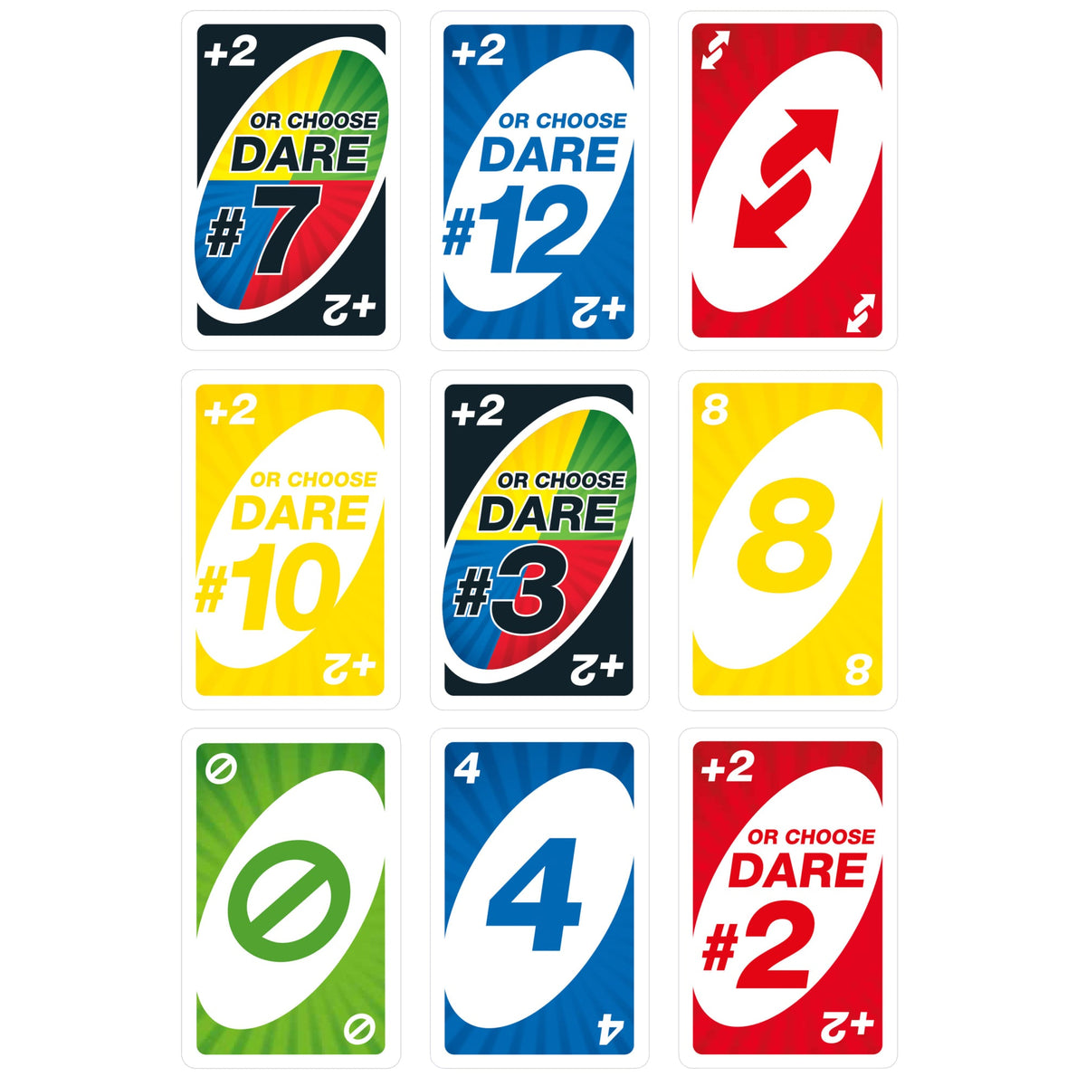 UNO Dare Card Game For Family Nights, Game Nights, Travel, Camping & Parties