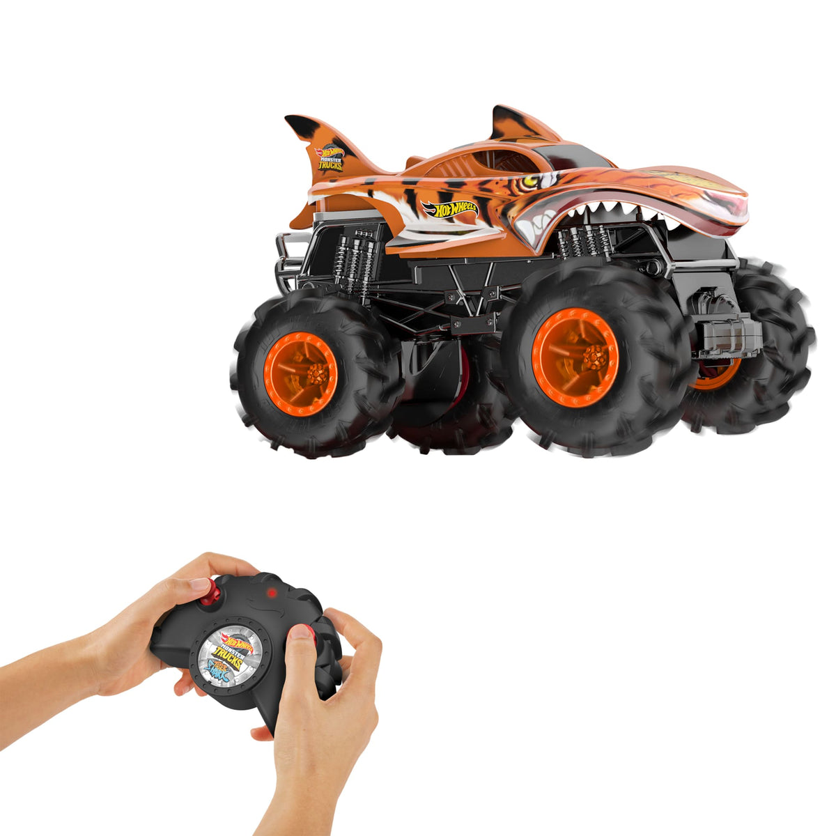 Hot Wheels Monster Trucks Vehículo a Control Remoto Auto Sorpresa RC Escala 1:24