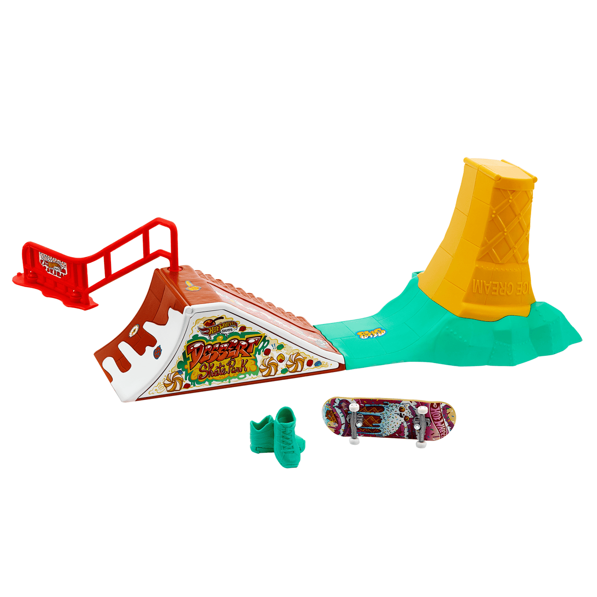 Hot Wheels Skate Pista de Juguete Set de Helado