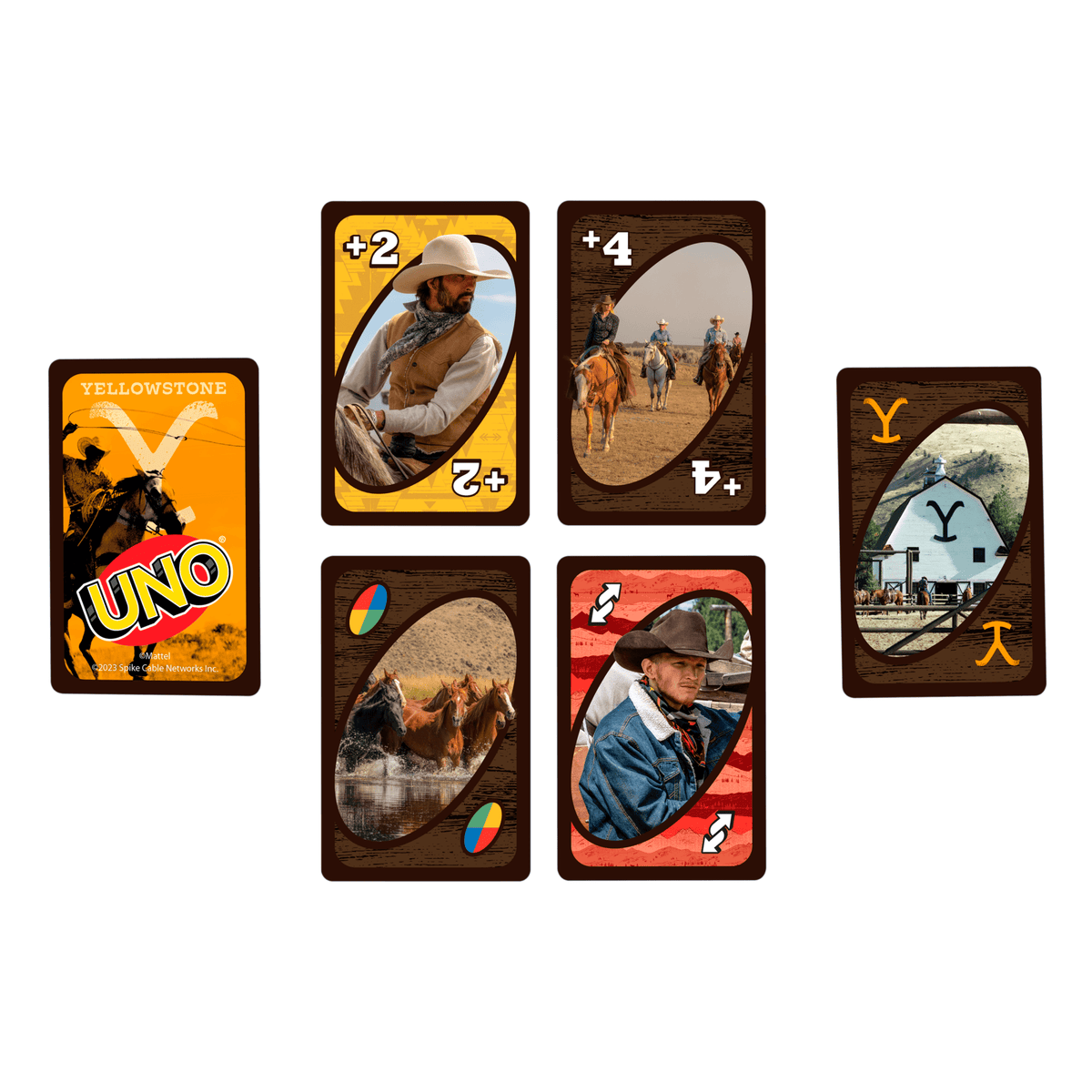 UNO Yellowstone Card Game For Kids, Adults & Family Night With Deck Inspired By The TV Show